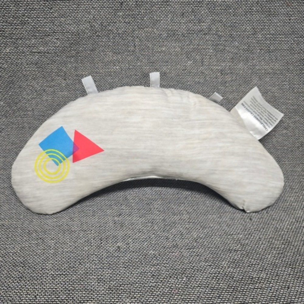 Fisher Price Tummy Time Prop Pillow Gray Crescent Geometric Baby Support Cushion